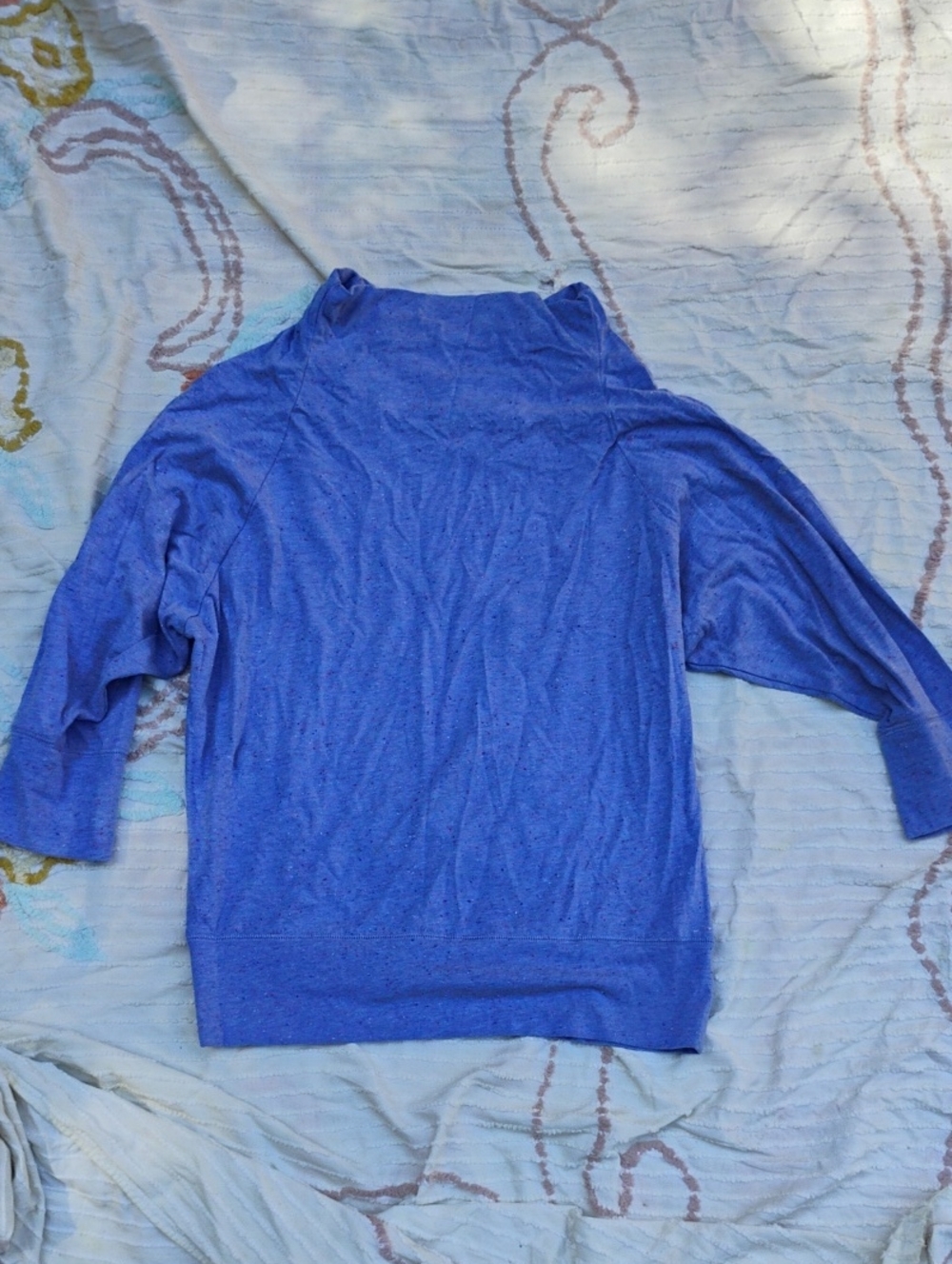 Blue Women's Lightweight Turtleneck Top